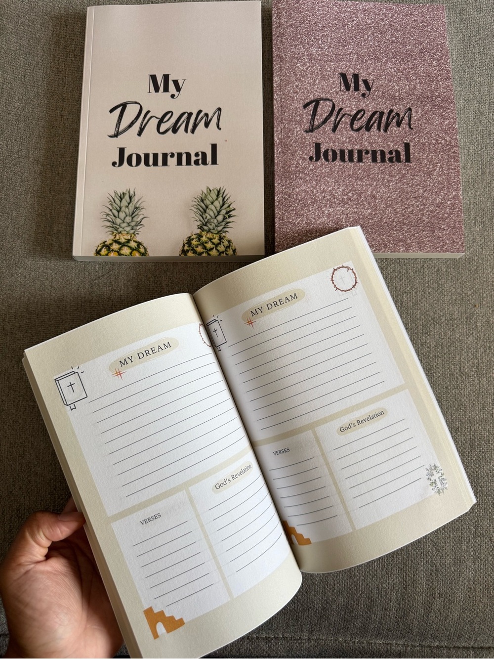 My Dream Journal - Pink & Cream Dream Journal Set